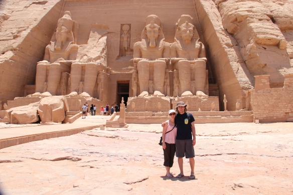 Kristy and I, alone with the Pharaohs
